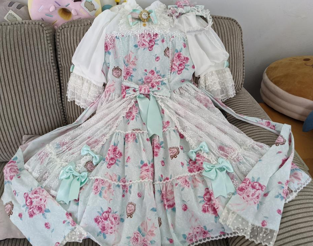 Angelic Pretty: Eternal Rose Bouquet - One Piece - Lace Market