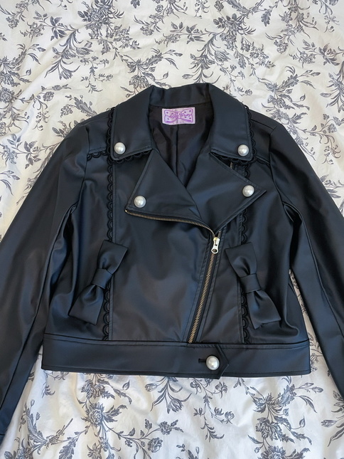Dolls Ribbon 🎀 rider jacket in black - Jacket/Parka - Lace Market ...