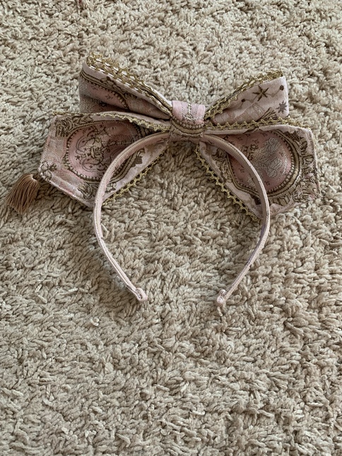 Angelic Pretty Royal Unicorn Gobelin Headbow In Pink Headbands And 