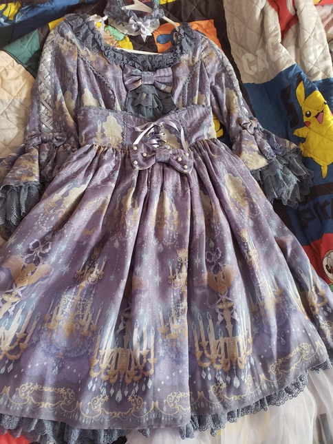 RESERVED> Angelic Pretty Chandelier Holic OP with Choker - One