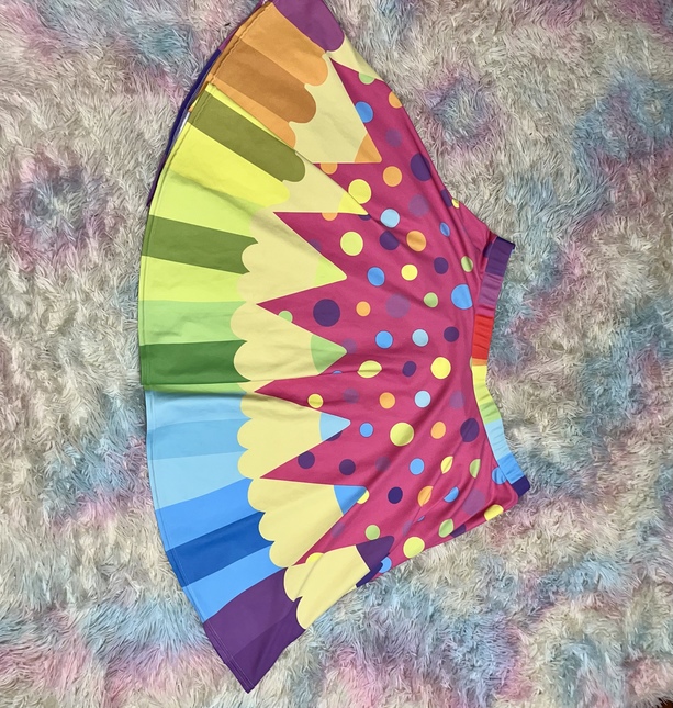 CandyTrap Color Me Rainbow Pencil Skater Skirt Skirts Kei Market