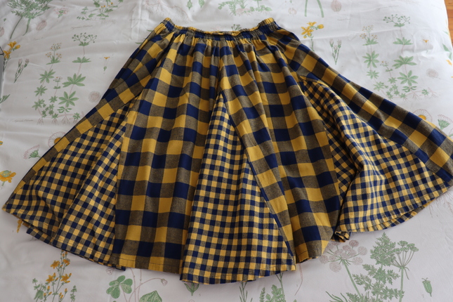 Joyau Stripe Skirt In Powder