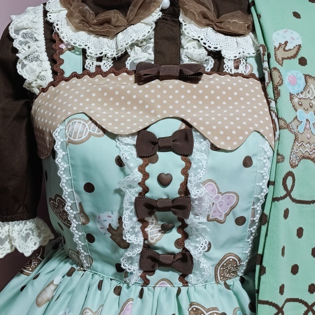 URGENT SALE] [BUNDLE] Angelic Pretty Nakayoshi Ginger Cookie MINT
