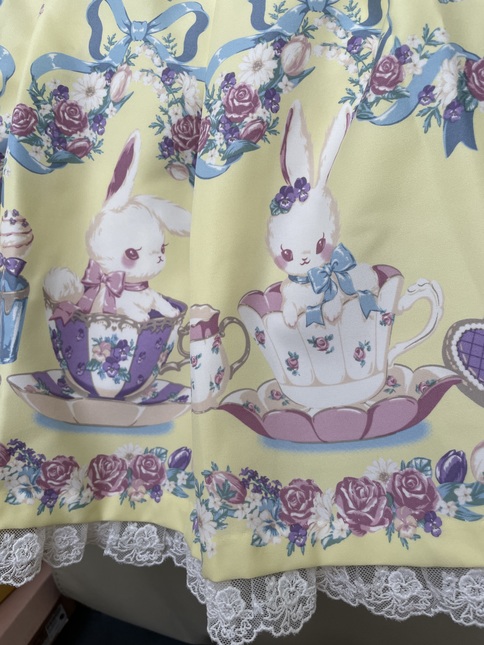 NWT)Angelic Pretty Flower Garden Teatime JSK+bunny KC set in
