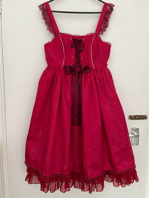 Angelic Pretty Twinkle Sky Red JSK - Dresses - Lace Market: Lolita