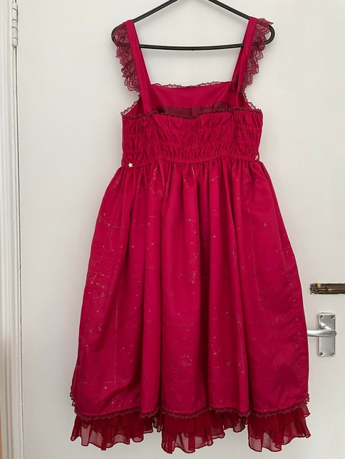 Angelic Pretty Twinkle Sky Red JSK - Dresses - Lace Market: Lolita