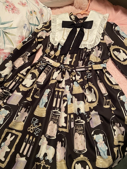 Angelic Pretty Toys Museum OP in Black - Dresses - Lace Market