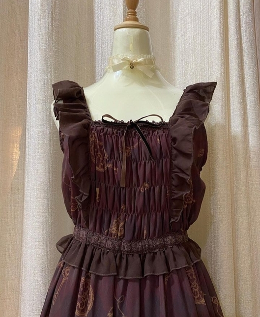 Axes femme key print dress Dresses Kei Market Buy and Sell