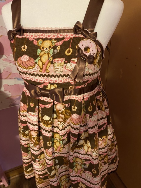 Angelic Pretty Little Bear's Cafe High Waist JSK