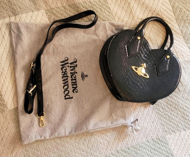 Black Vivienne Westwood Heart Bag Bags and Purses Lace Market