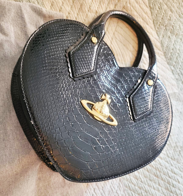 Black Vivienne Westwood Heart Bag Bags and Purses Lace Market