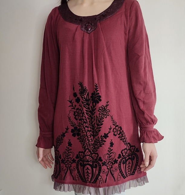 Axes Femme flocked print dress Dresses Kei Market Buy and Sell