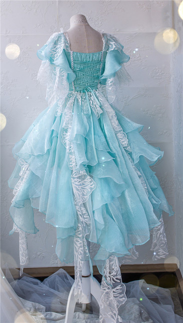 open lace back dress Fishbone Jellyfish Dress Skirt and Hem / S