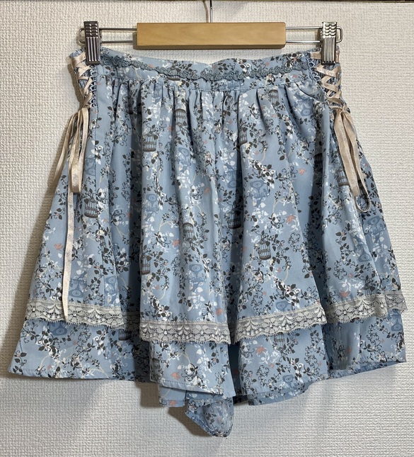 Axes femme sax blue birdcage & telephone print sukapan / shorts
