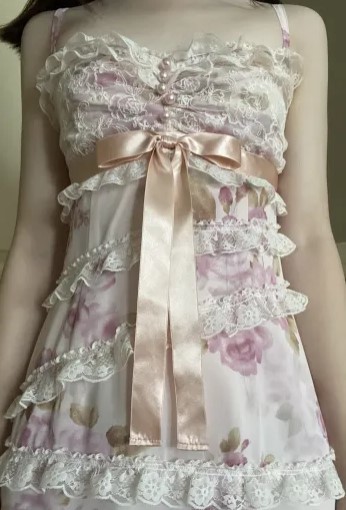 jesus diamante blurred rose bridal dress - Dresses - Kei Market