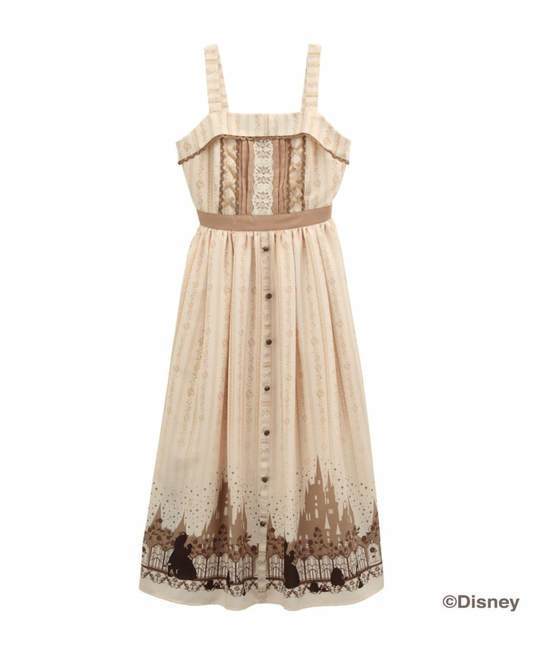 Axes Femme Disney Collection Beauty and the Beast, Classic Rose JSK Dresses Lace Market