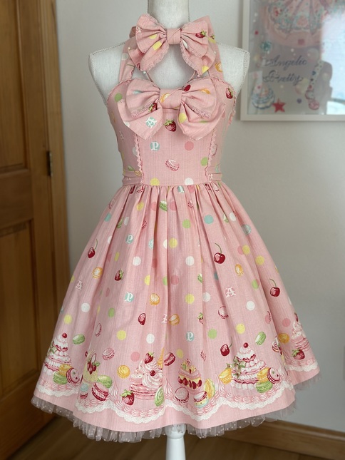 Angelic Pretty Dreaming Macaron JSK Set - Jumperskirt - Lace