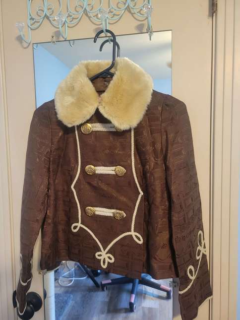 Angelic Pretty Melty Whip Chocolate Jacket - DARK w/ FUR  