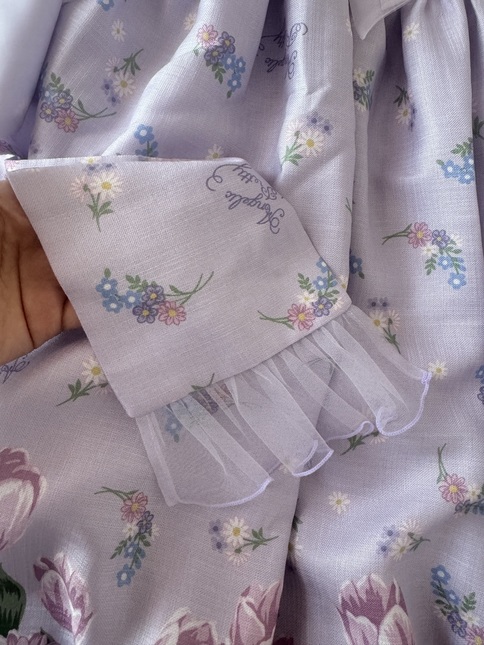 Angelic Pretty Flower Kitten OP in Lavender - Dresses - Lace