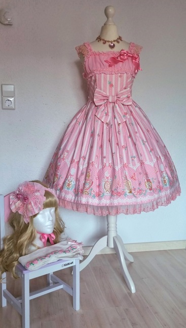 ワンピース Angelic Pretty pink JSK Angelic Pretty - Rose Toilette Jsk Set in pink DAMAGED - Dresses