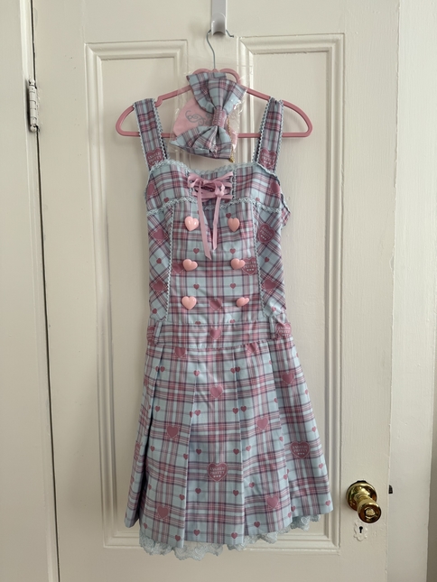 ワンピース Angelic Pretty Sprinkle Heart Tartan JSK Sprinkle Heart Tartan JSK by Angelic Pretty