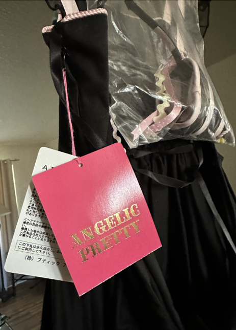 Angelic Pretty Party Garland JSK Set in Black - Jumperskirt