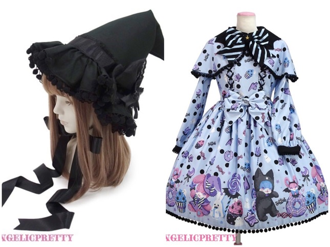 帽子 AngelicPretty Magical Charming Witch Hat Magical Charming Witch Hat by Angelic Pretty