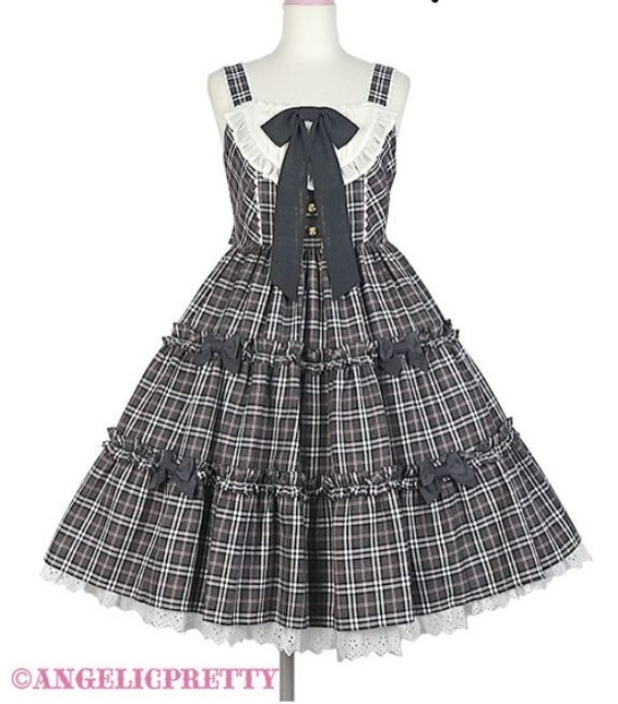 angelic pretty cute candy check jsk