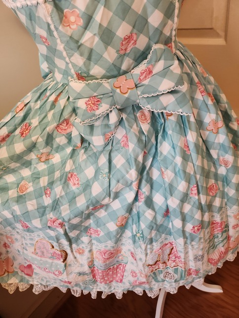 Angelic Pretty - Sugar Fairy Cake - OP - Mint - One Piece - Lace