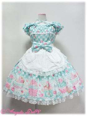Angelic Pretty - Sugar Fairy Cake - OP - Mint - One Piece - Lace