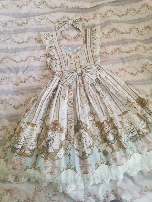 Angelic Pretty x Disney Alice in Wonderland Collab JSK Set Angelic Pretty x Disney Alice in Wonderland Collab JSK Set