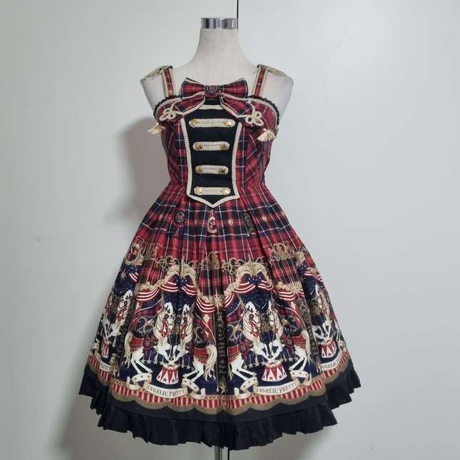 4pc Cirque du L'Étoile Napoleon JSK set in Red - Angelic Pretty