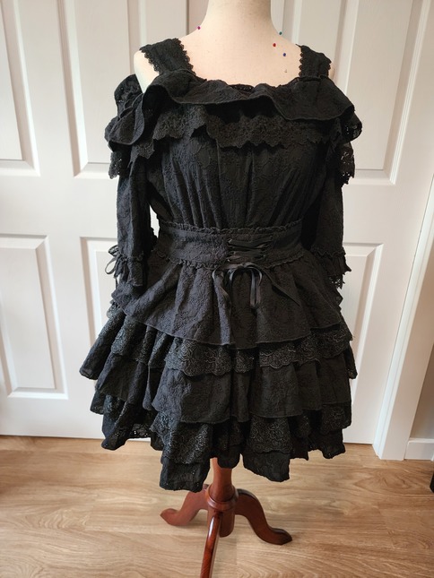 Vallée lys Embroidered Lace Mini Dress Precious Embroidered Lace Mini OP by Atelier Pierrot