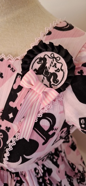 Trump Carnival OP Pink x Black by Angelic Pretty - Dresses - Lace