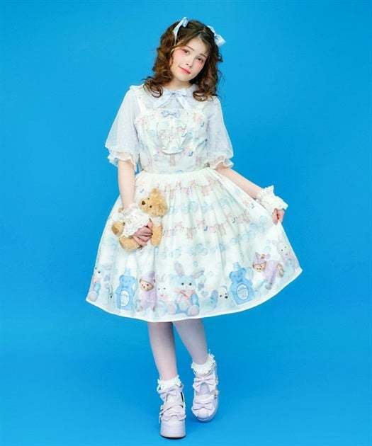 Axes Femme Kawaii Laundry Pattern JSK - Dresses - Lace Market