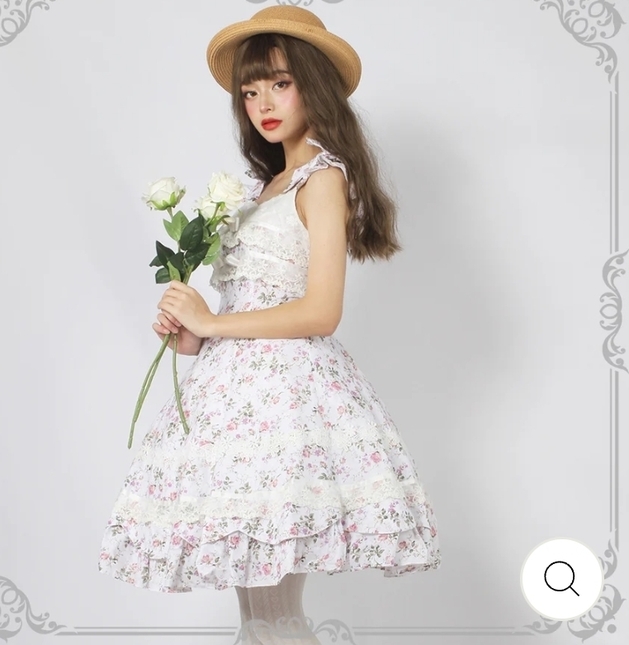 open lace back dress Classic Lolita JSK Dress Short Party Dress by Magic Tea Party main image 0