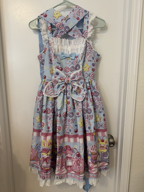 Toy's Donut Diner JSK + Headband set (sax blue) Angelic Pretty