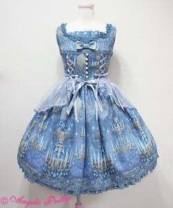 Angelic Pretty Chandelier Holic JSK Lavender - Dresses - Lace