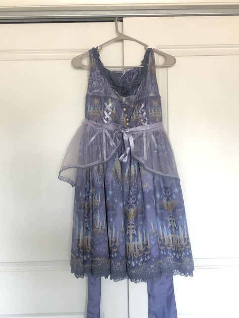 Angelic Pretty Chandelier Holic JSK Lavender - Dresses - Lace