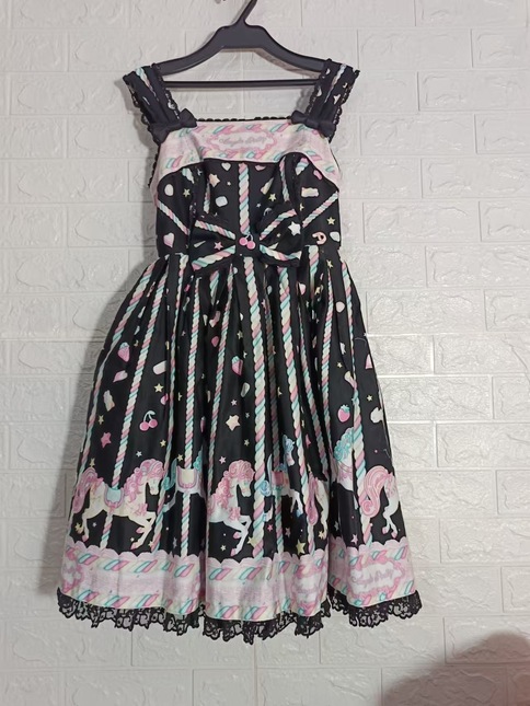 AngelIc Pretty Sugary Carnival JSK+KC Set Black