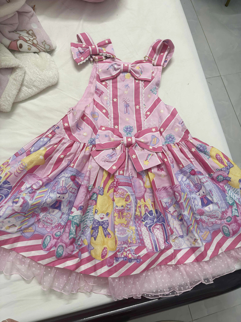 Angelic Pretty Toy Doll Box Salopette+Hairclip from AP Lucky