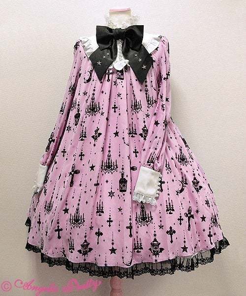 Angelic Pretty Holy Lantern OP – Pink - One Piece - Lace Market