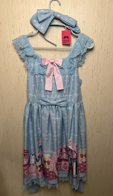 Angelic Pretty - Lovely Toybox JSK + KC Sax Blue - Dresses