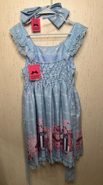 Angelic Pretty - Lovely Toybox JSK + KC Sax Blue - Dresses