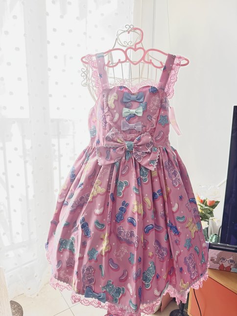 Angelic pretty - Jelly Candy Toys Heart JSK - pink - NWT