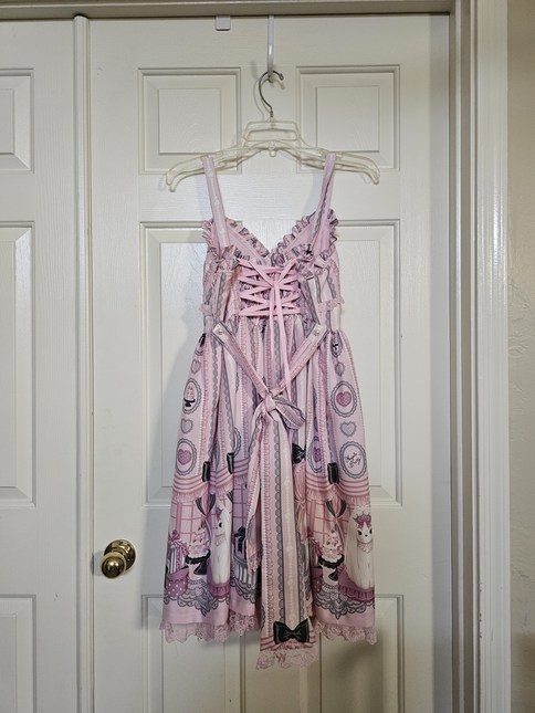 angelic pretty princess puppy jsk ピンク Angelic Pretty Princess Puppy JSK in Pink - Jumperskirt - Lace
