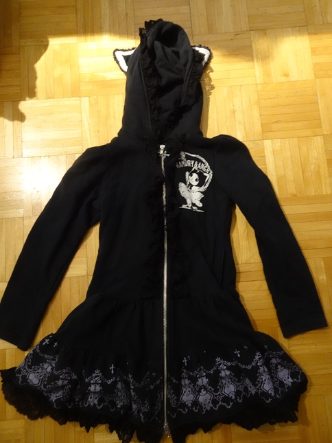 HUNGRY＆ANGRY 猫耳パ－カ－ Hangry & Angry Cat Ear Hoodie - Outerwear - Kei Market: Buy and