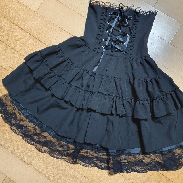 acdc rag Gothic corset-style skirt - Skirts - Lace Market: Lolita ...