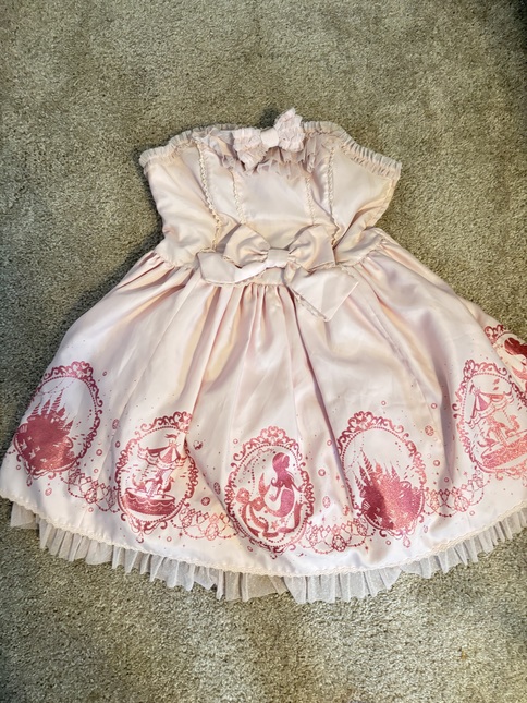 knee length dresses for ladies Evadne Floral Lace Dress - Pink 4