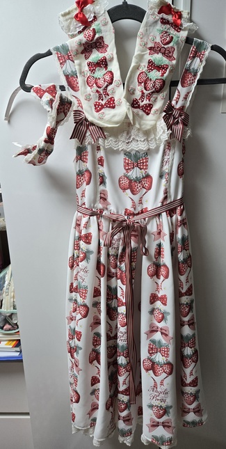 Angelic pretty Strawberry Doll JSK 新品 Strawberry Doll JSK Set by Angelic Pretty